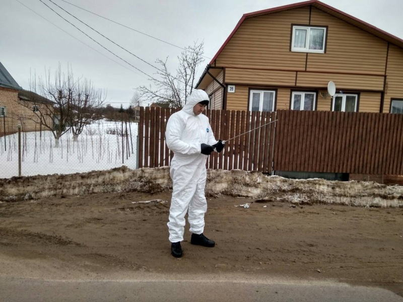 Работа расчета радиационной и химической разведки в районе ТБО "Ядрово" Работа расчета радиационной и химической разведки в районе ТБО "Ядрово"