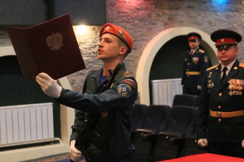  Принятие Военной присяги молодым пополнением Центра