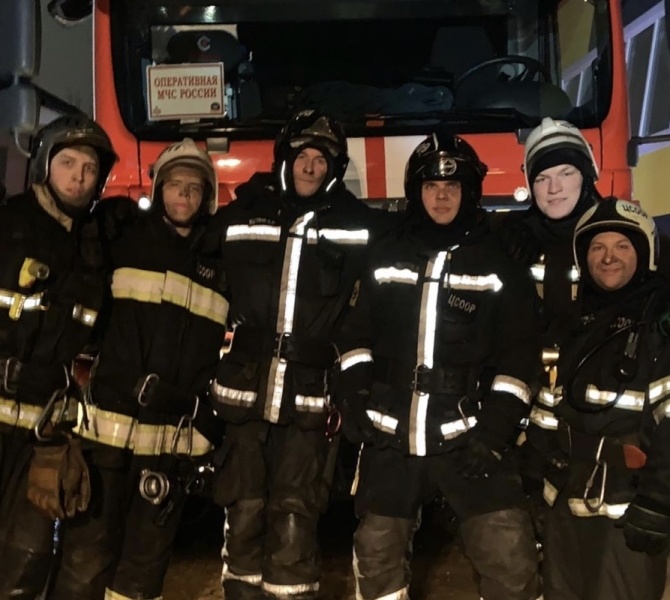 Ликвидация возгорания в п. Мосрентген
