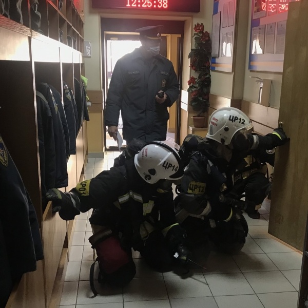 Учебная пожарная тревога в общежитии
