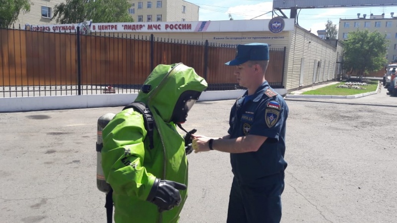 Продолжаются сборы с нештатными отделениями РХБ разведки