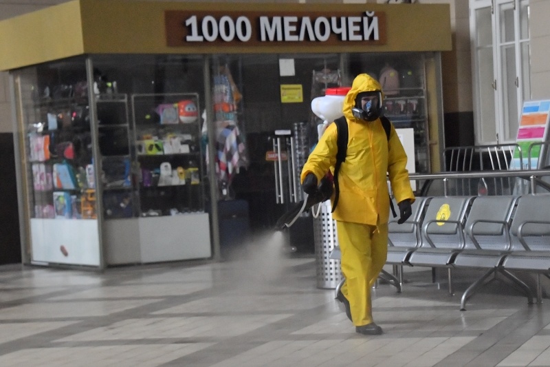Дезинфекция Савеловского вокзала
