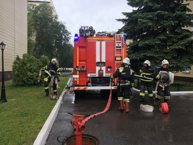 Сборы с личным составом заступающим в пожарный расчет