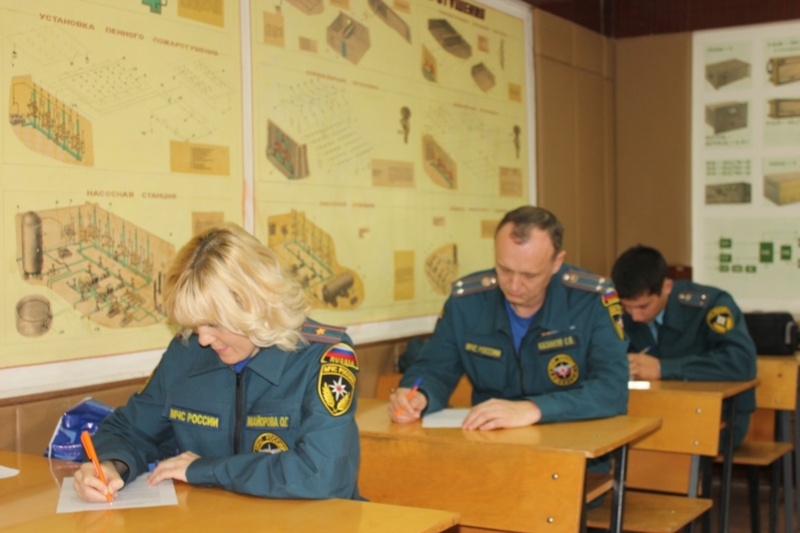 Проведение испытаний военнослужащих спасательных воинских формирований МЧС России на присвоение, изменение и лишение классной квалификации