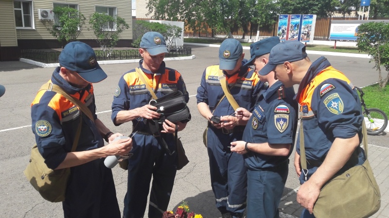 Занятия с нештатными отделениями РХБ разведки 