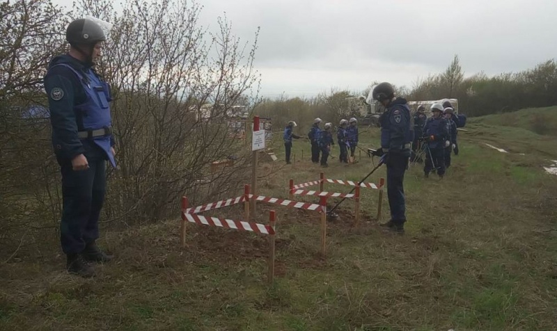 Проведение пиротехнических работ в Республике Южная Осетия